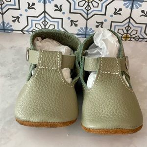 Mon Petit T-Strap Sage Green Sz 4